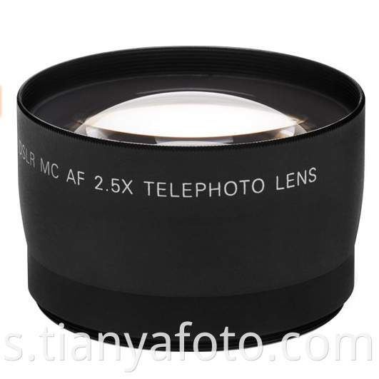 0.45x wide angle +2.5x telephoto camera lens